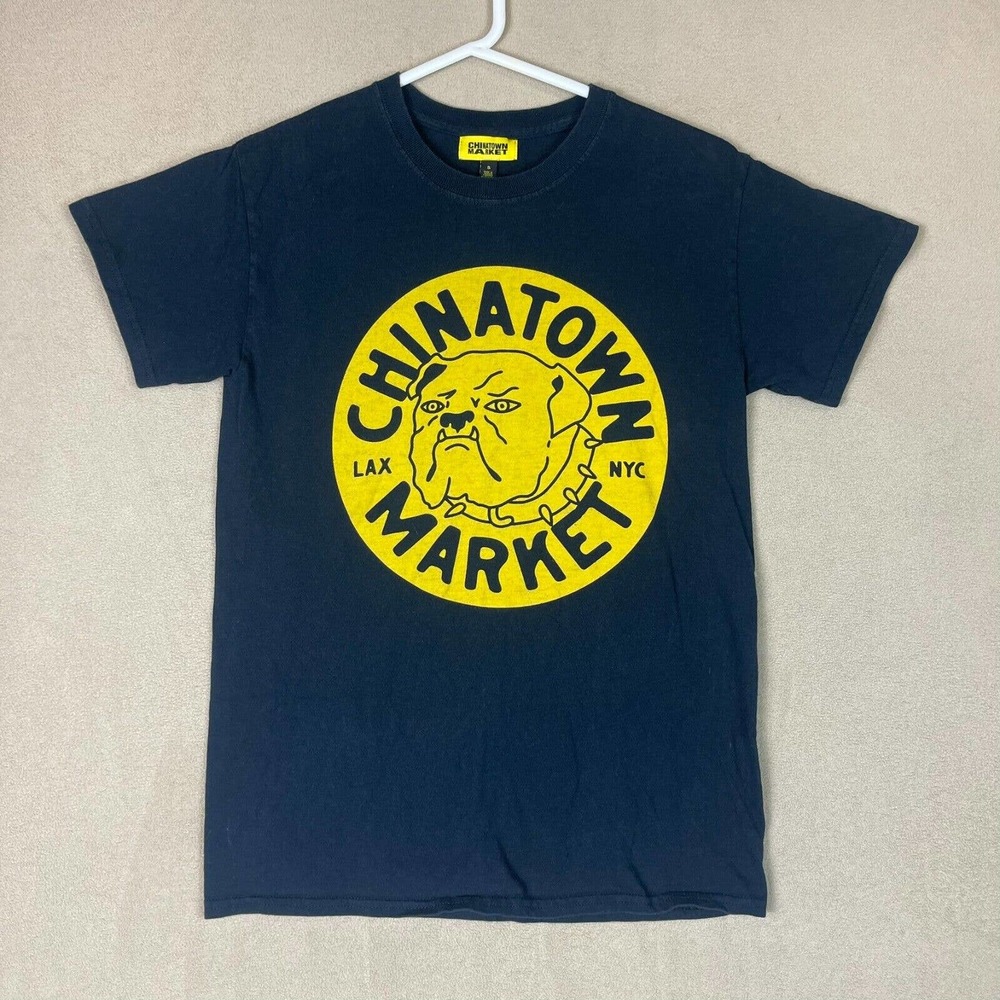 Chinatown Market T Shirt Adult Small Graphic Print Short Sleeve Crew Neck Black